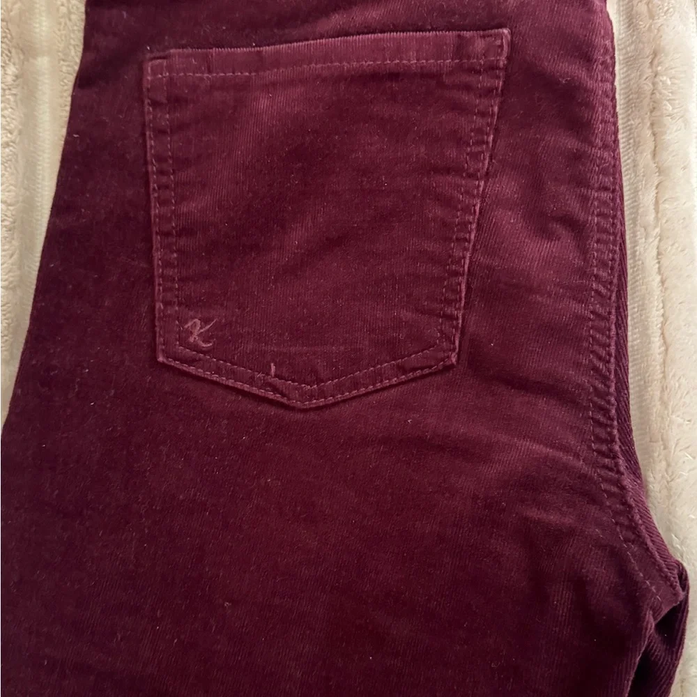 Kut from the Kloth Baby Bootcut Burgundy Corduroy Jeans - Picture 8 of 8